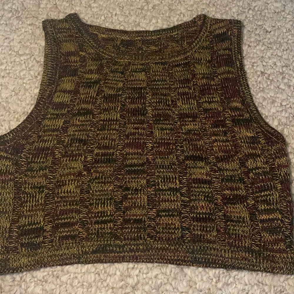 Knitted Sweater Crop top tank